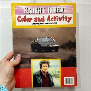Vintage 1983 Paperback Knight Rider Color and Activity Adventure Book #2 Rare